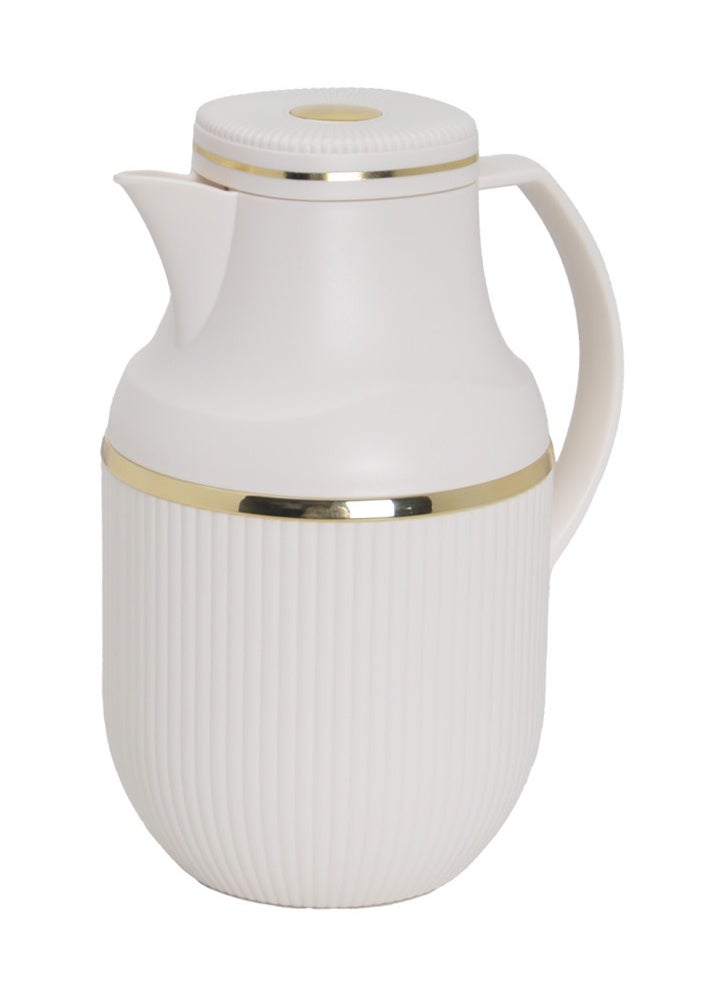 Badraig Thermos for tea and coffee Off White/Gold 1 liter  - Image 2