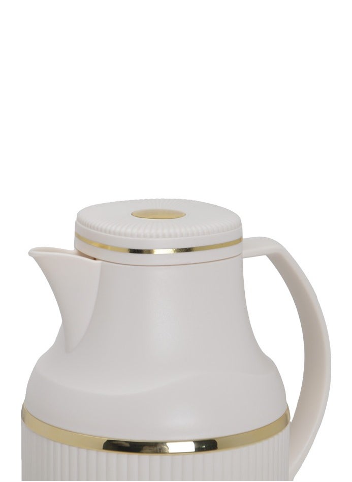 Badraig Thermos for tea and coffee Off White/Gold 1 liter  - Image 4