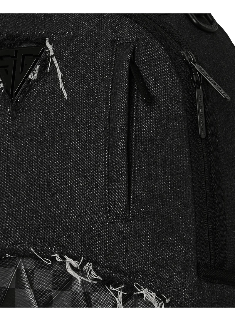 Sprayground  BLACK DENIM TEAR SHARK DLXSV BACKPACK  | Best Price UAE