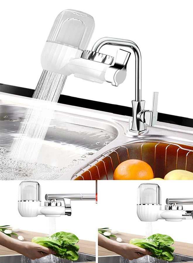 KASTWAVE Transparent Shell Faucet Water Filters 7 Stage Filter Activated Carbon Faucet Filter Systems Tap Water Filters and Kitchen Purifiers Reduces Chlorine Taste Odor Fits Standard Faucets  - Image 3