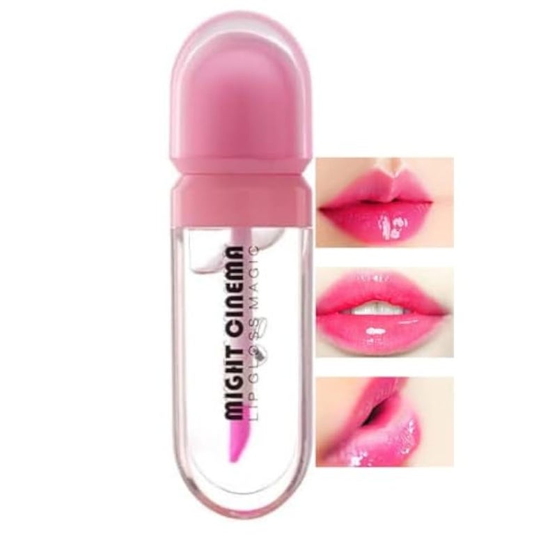 (SET OF 3) Gloss Lip Oil Tinted, Pink Magic Mood Lipstick,Temperature Color Change Lip Stain Lip Balm, Longlasting Lips Will Not Dry Out - Image 5