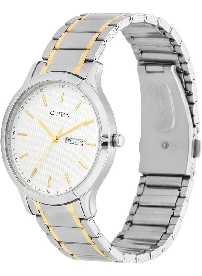 TITAN - Lagan Collection Analog Silver Dial Men Watch Nn1775Bm02 Nr1775Bm02 Silver White - Image 1