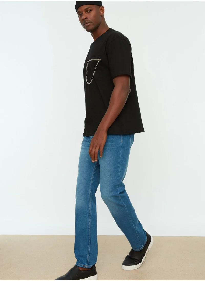 trendyol Mid Wash Straight Fit Jeans