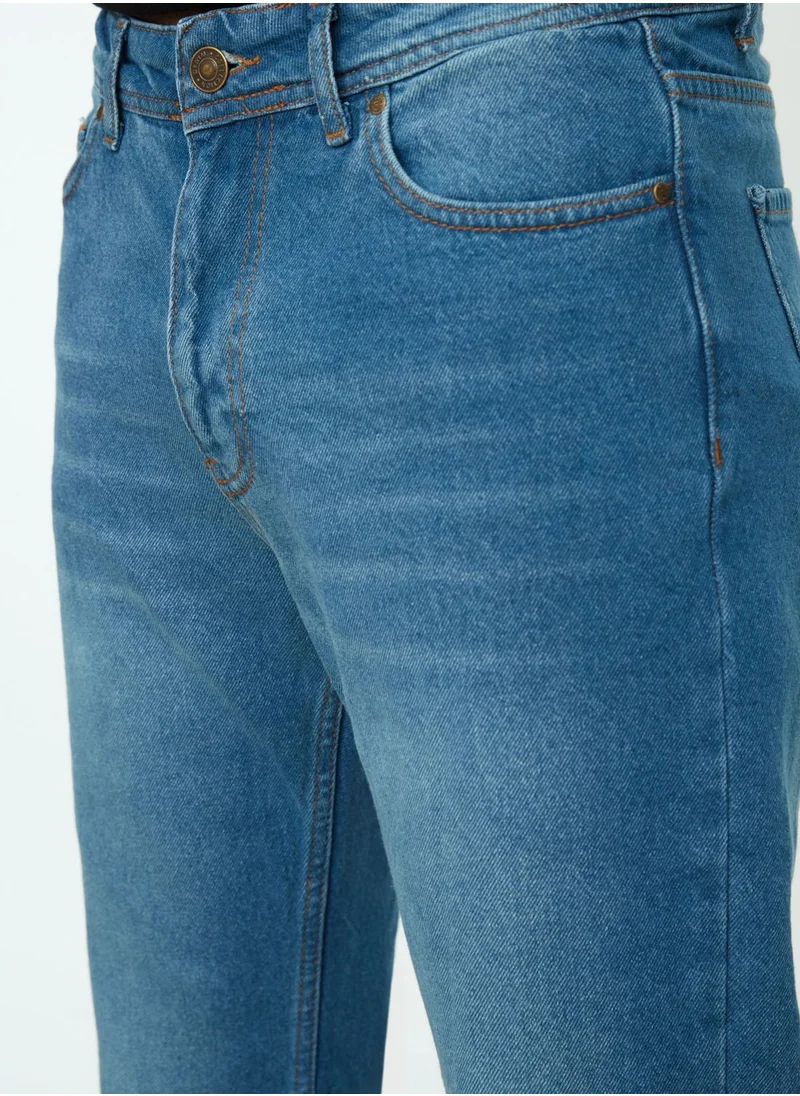 trendyol Mid Wash Straight Fit Jeans
