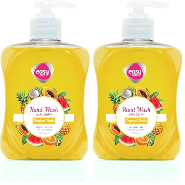 Easy Care Hand Soap, Tropical Fruit Scent, 500ml (Pack of 2) - Image 1