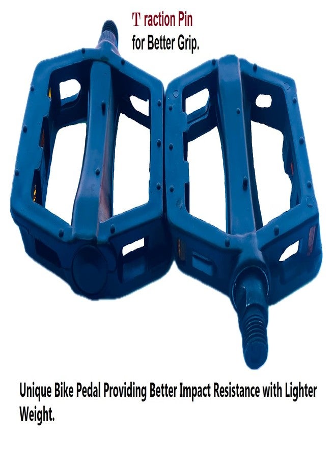 Wavva® ABS Plastic (PVC) Cycle Bicycle Pedal Set MTB Mountain Senior Ranger Bikes Free Size Good Design with Anti-Slip Pins. - Image 5