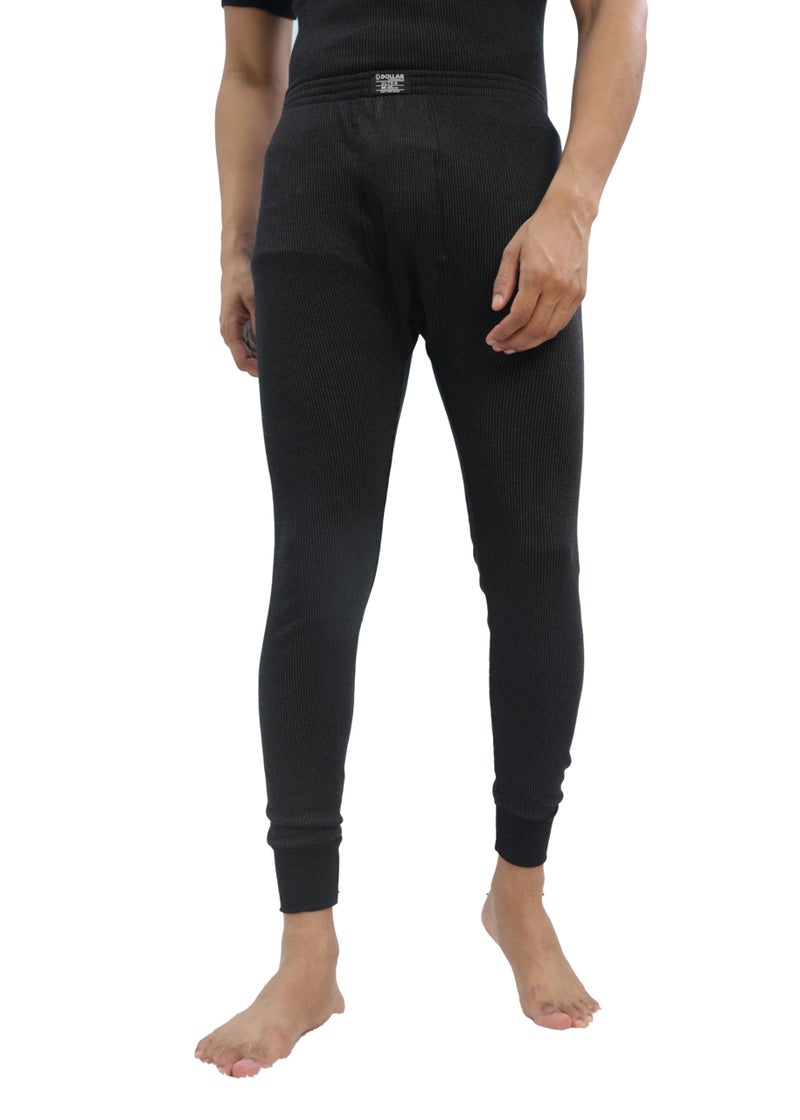 Dollar Ultra Combed Cotton Men Thermal Pyjama Black - Image 1