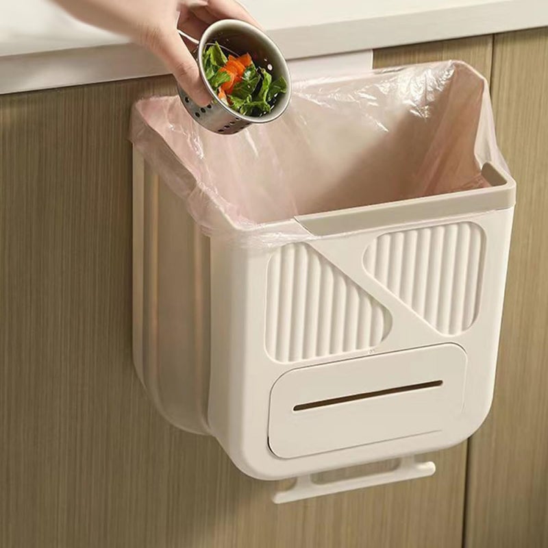 Storage burden minimized build 10l Foldable Kitchen Trash Can Hanging Garbage Bin for Cabinet Door, Multipurpose Compost Bin with Large Capacity, Space-Saving Waste Storage Container for Home Use Integrated warehouse solution Ready order processing Moisture proof Anti slip All-round unified build Low maintenance Odor resistant Global light sturdy raw material Labor saving optimized design Various fittings Gulf approved global quality Long lifespan Adjustable build Market popular practical build Water rust proof Yearly optimized delivery route Globally popular universal design Wide range usage design Carefully selected material Multiple sizes Ready varied options Advanced minimal build Classic modern blend design All consumer tier purchase options - Image 5