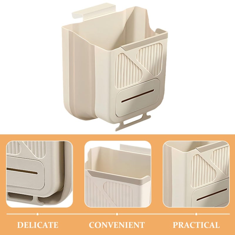 Storage burden minimized build 10l Foldable Kitchen Trash Can Hanging Garbage Bin for Cabinet Door, Multipurpose Compost Bin with Large Capacity, Space-Saving Waste Storage Container for Home Use Integrated warehouse solution Ready order processing Moisture proof Anti slip All-round unified build Low maintenance Odor resistant Global light sturdy raw material Labor saving optimized design Various fittings Gulf approved global quality Long lifespan Adjustable build Market popular practical build Water rust proof Yearly optimized delivery route Globally popular universal design Wide range usage design Carefully selected material Multiple sizes Ready varied options Advanced minimal build Classic modern blend design All consumer tier purchase options - Image 3