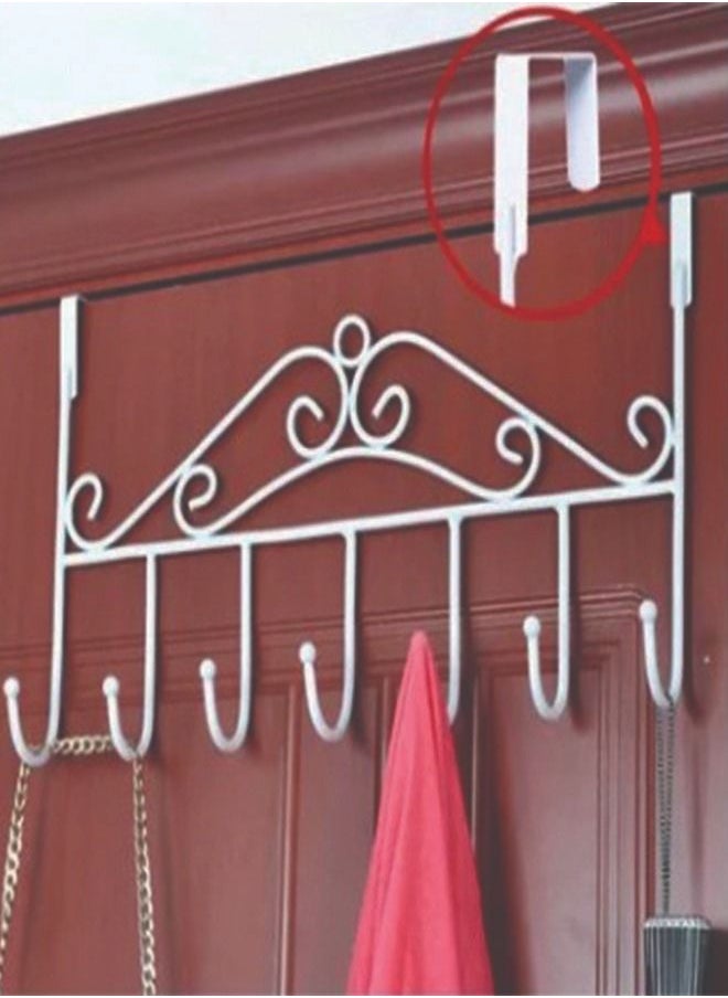 ZCM-HAPPY 2-Piece Bag Towel Coat Clothes Hat Over Door Hanger  - Image 3