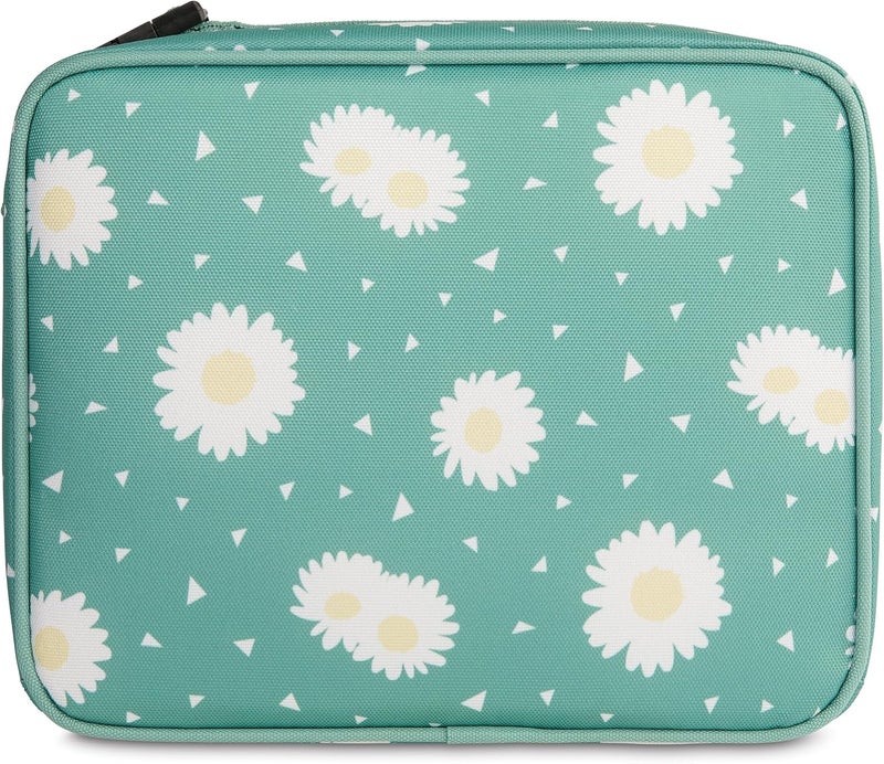 Pac-Kit ® Freezable Classic Lunch Box, Daisy Sage, Built with EcoFreeze® Technology, Collapsible, Reusable, Zip Closure With Zip Front Pocket and Buckle Handle, Designed for Fresh Lunch On the Go - Image 4