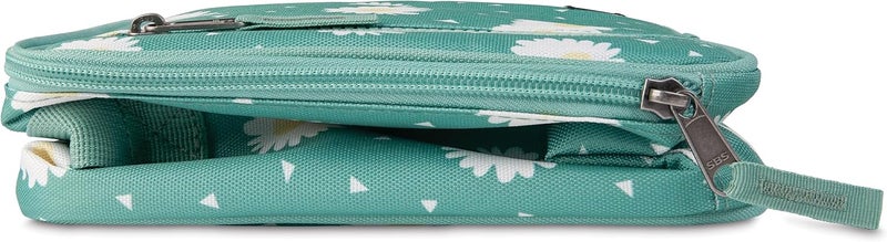 Pac-Kit ® Freezable Classic Lunch Box, Daisy Sage, Built with EcoFreeze® Technology, Collapsible, Reusable, Zip Closure With Zip Front Pocket and Buckle Handle, Designed for Fresh Lunch On the Go - Image 3