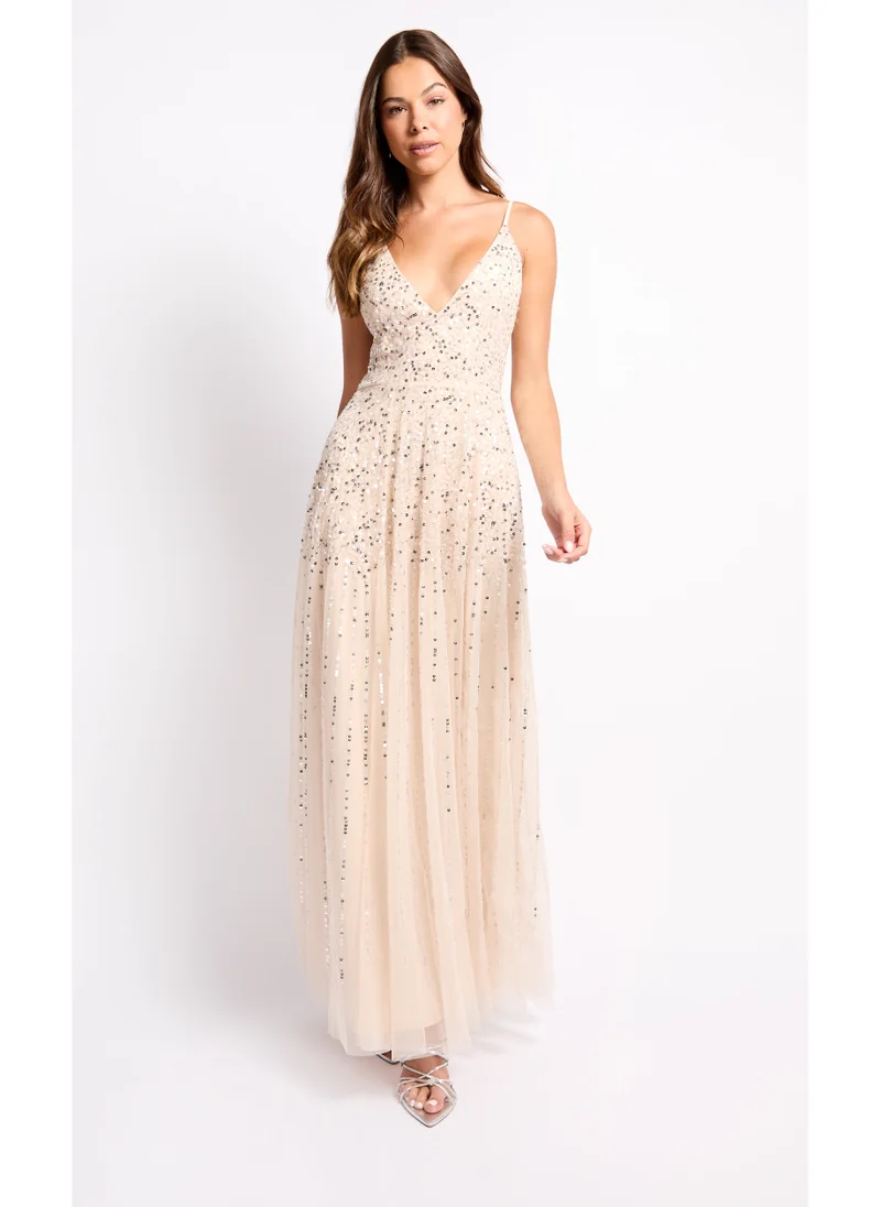 Little Mistress Embellished Maxi Dress