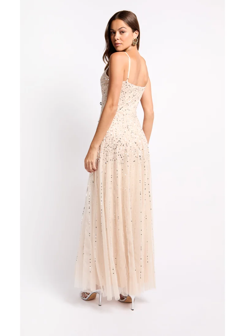 Little Mistress Embellished Maxi Dress