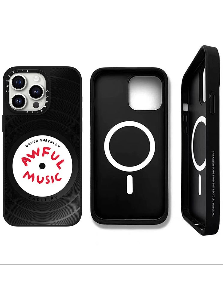 Casetify - iPhone case for iPhone 14 Pro Max/15 Pro Max/16 Pro Max TPU material waterproof and drop-proof vinyl record popular personality pattern - Image 1
