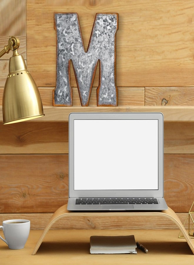 Yaocom 12" Metal M Letter Wall Decor Large Galvanized Letter 3D Signs Shelf Decoration Hanging or Freestanding Vintage Industrial Decor for Home Office Bookshelf Farmhouse Kitchen Apartment - Image 4