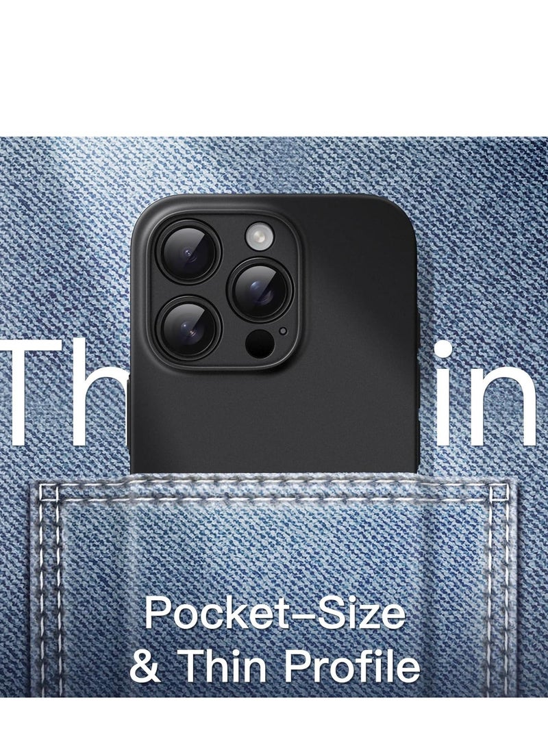 ELTRAZONE Ultra Slim (0.35mm Thin) Case for iPhone 16 Pro 6.3 Inch – Camera Lens Full Protection, Lightweight Matte Finish PP Hard Minimalist Cover (Black) | Anti-Fingerprint & Non-Yellowing - Image 5