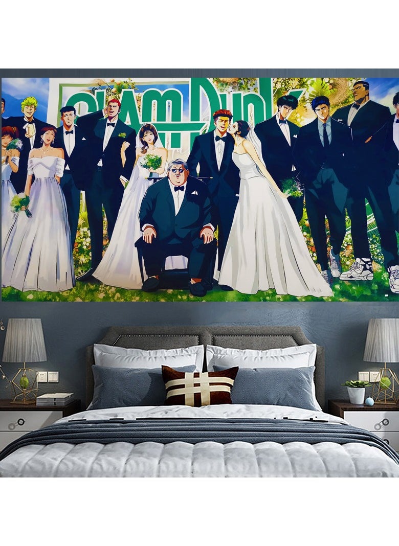 KUYING New Slam Dunk Master Extra Large Room Bed Decoration Wall Cloth 
