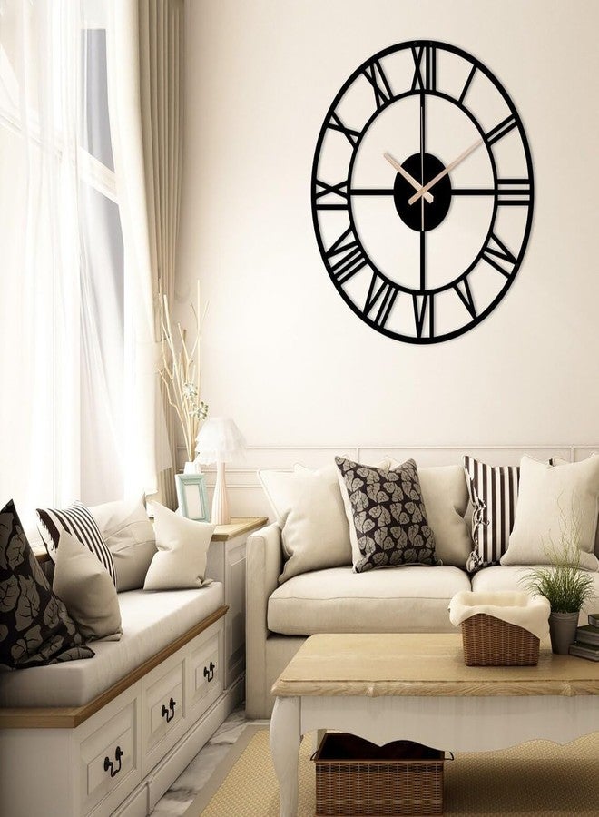 AVVIC MART Stylish Metal Analog for Living Room, Bedroom, Office, Kitchen, Home and Hall | Antique Fancy Big Size Modern Wall Watch for Home Decor (DA-129, 50CM) - Image 4
