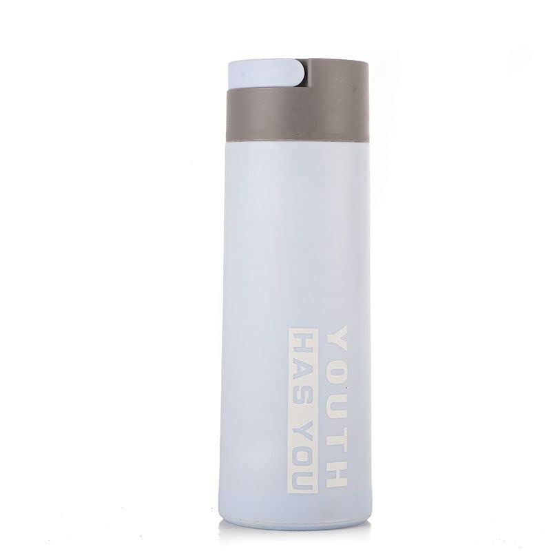 ZURATO Youth HAS You Glass Water Bottle 450ML, Double Layer Plastic Glass Water bottle, Creative Gift Advertising bottle, Heat-Resistant Glass Water bottle - Image 1