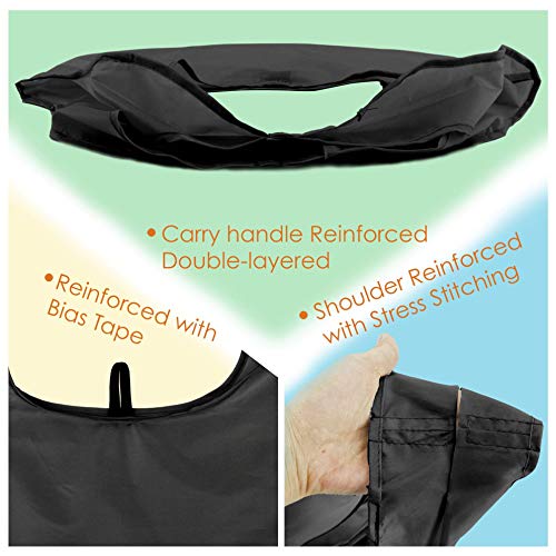 BeeGreen DIY Reusable Grocery Bags Bulk 10 Pack, Reusable Shopping Bags X-Large 50LBS, Machine Washable Kitchen Reusable Bags Heavy Duty, Foldable Tote Bags w Handles for Shopping - Image 3