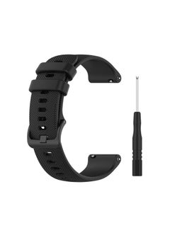 Replacement Strap For Garmin Forerunner 745 Small Grid Quick Release Watch Band with Screwdriver, Size: Free Size 22mm Black