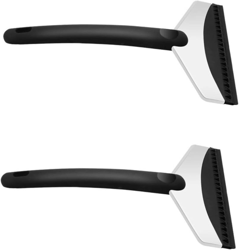 2pcs Stainless Steel Car Deicer and Snow Removal Shovel Hook for Easy Storage - Image 1