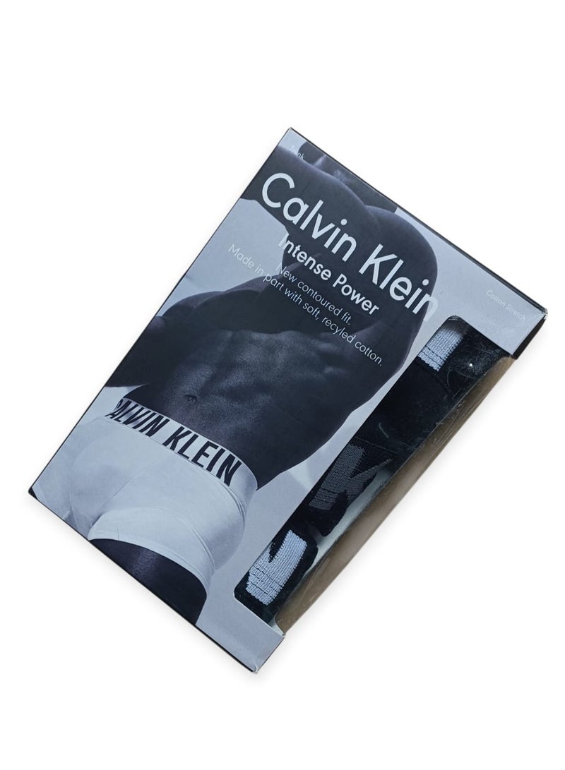 كالفن كلاين بيرفورمانس مجموعة بوكسر رجالي ملابس داخلية قطنية - (عبوة من 3 قطع) - مقاس ميديم - Image 4