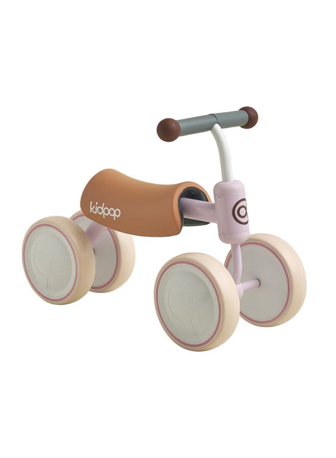 Kidpop Toddler Balance Bike For Ages 1-3, Four-wheel Ride-on Walker, Baby Learning Walker Toy, Pink, Birthday Gift - Image 2