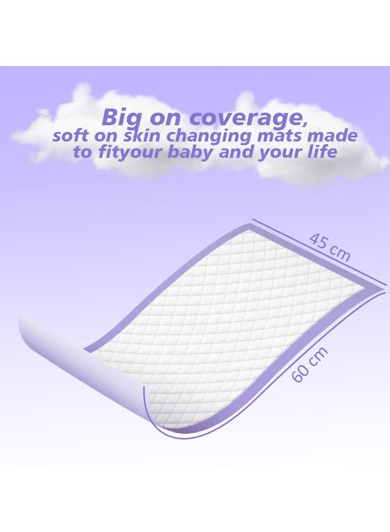 Disposable Changing pads (Pack Of 30) for Baby 60 cm X 45 cm Soft Ultra Absorbent Waterproof Diaper - Image 4