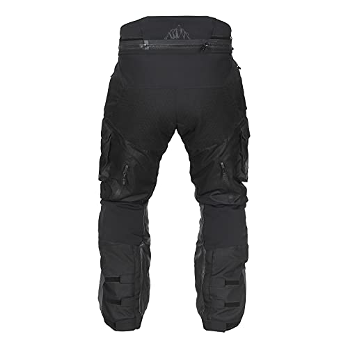 Tourmaster Trek Pants - Waterproof, Breathable Adventure Touring Motorcycle Riding Pants with CE-Approved Armor and Multiple Pockets for All-Weather Protection and Convenience Black - Image 2