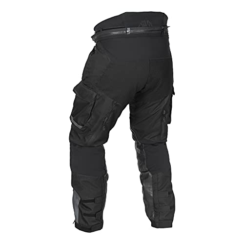 Tourmaster Trek Pants - Waterproof, Breathable Adventure Touring Motorcycle Riding Pants with CE-Approved Armor and Multiple Pockets for All-Weather Protection and Convenience Black - Image 3