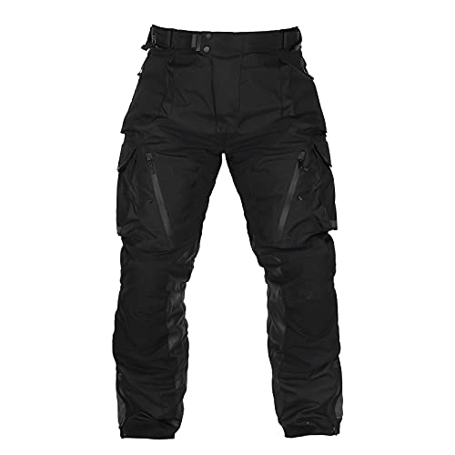 Tourmaster Trek Pants - Waterproof, Breathable Adventure Touring Motorcycle Riding Pants with CE-Approved Armor and Multiple Pockets for All-Weather Protection and Convenience Black - Image 1
