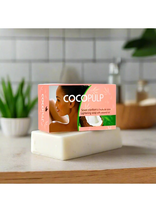 كوكو بلب صابون تفتيح البشرة بزيت جوز الهند ولب جوز الهند 180 غرام - Image 2