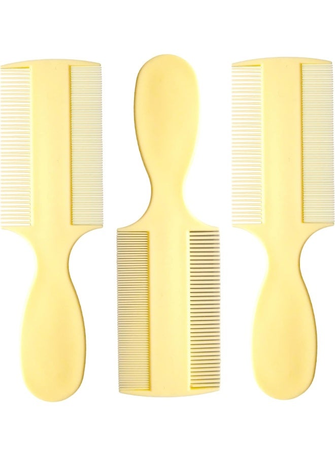 Vakly Fine Tooth Comb 【Pack of 3】 Double Sided Fine Teeth Baby Comb and Extra Fine Rounded Teeth for Newborn Babies and Infants with Cradle Cap and Adults with Dandruff and Lice - Image 1