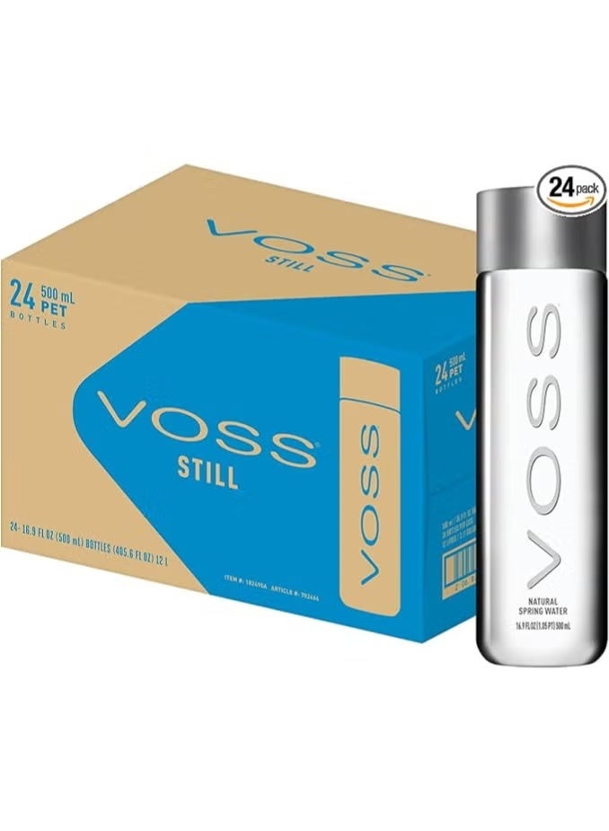 فوس مياه فوس 500 مل زجاجات PET، قطع من 24 – مياه معدنية ثابتة فاخرة - Image 1