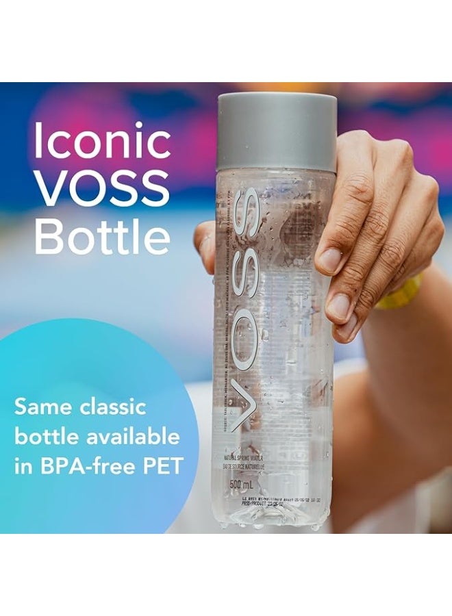 فوس مياه فوس 500 مل زجاجات PET، قطع من 24 – مياه معدنية ثابتة فاخرة - Image 2