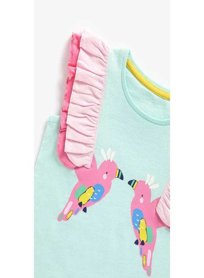 mothercare Tropical Bird Shortie Pyjamas 2 Pack