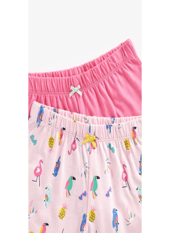 mothercare Tropical Bird Shortie Pyjamas 2 Pack