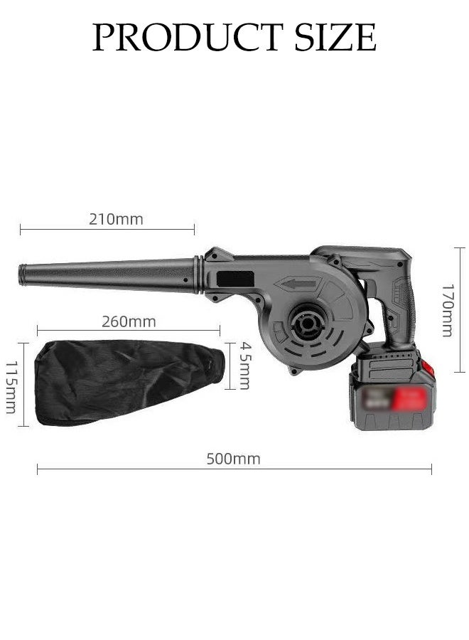 DUNISO Electric Blower, Cordless Leaf Blower，Car Vacuum Cleaner With Lithium Battery, Variable Speed, For Leaf Blowing, Vacuuming And Shredding, Easy Garden Cleaning And Vacuuming, Suitable For Car, Home, Garden And Outdoor  - Image 2
