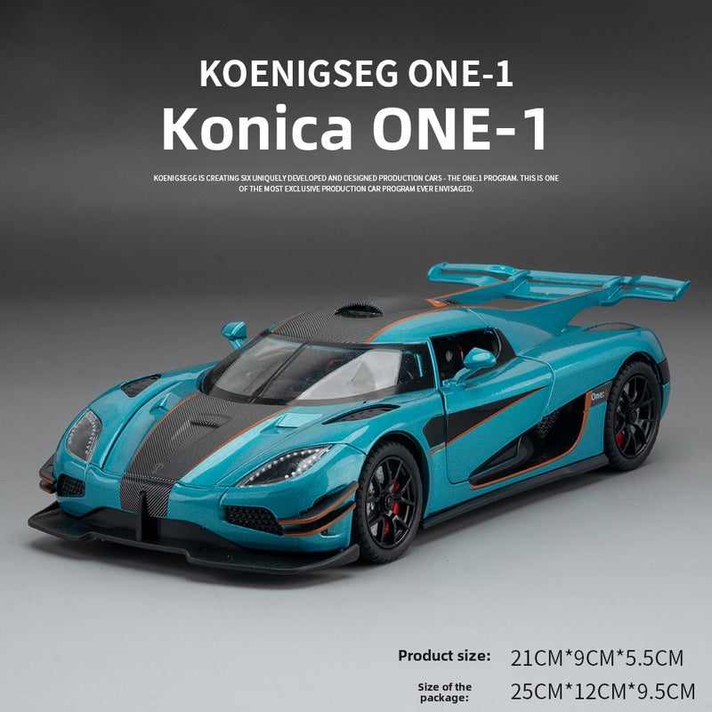 1:24 Scale Alloy Koenigsegg Model Toy Car Green 