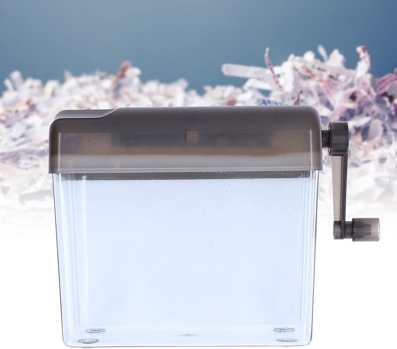 Manual Paper Shredder Portable Hand Shredder For Home Office A6 A4 Documents Grey - Image 5