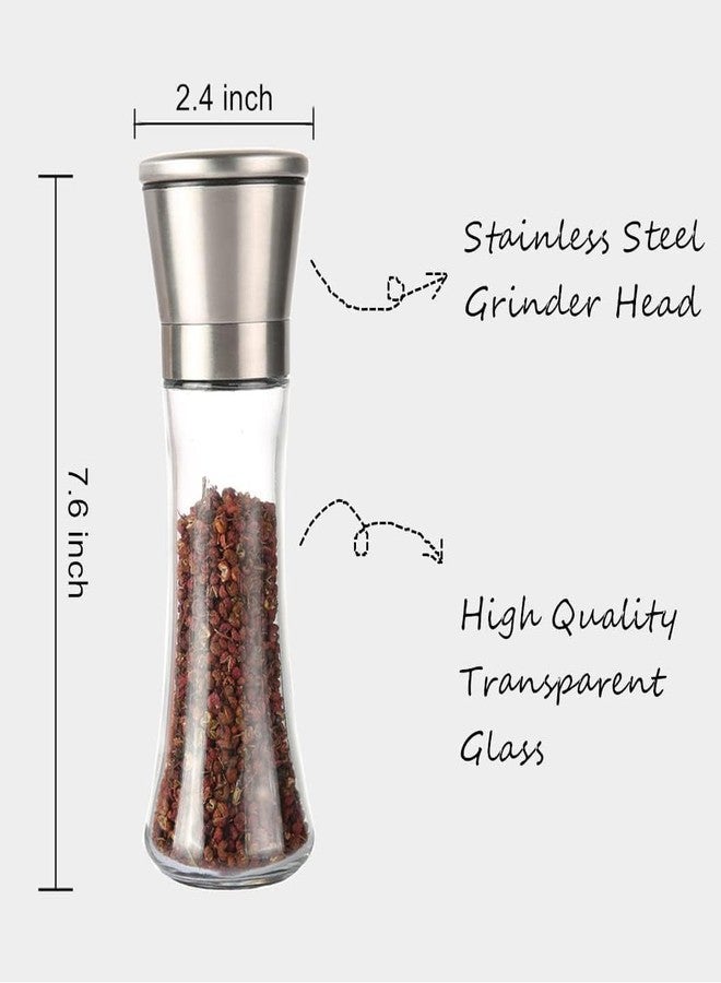 DARKFISH 2-in-1 Salt and Pepper Grinder/Crusher with Adjustable Coarseness - Stainless Steel Mill Shaker for Perfect Seasoning - 1 Piece - Image 2