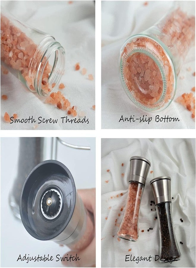 DARKFISH 2-in-1 Salt and Pepper Grinder/Crusher with Adjustable Coarseness - Stainless Steel Mill Shaker for Perfect Seasoning - 1 Piece - Image 4