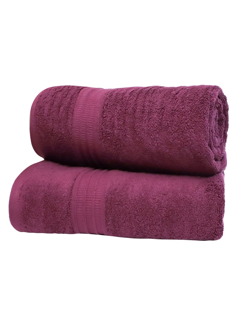 Bliss Casa Bath Towels (2 Pack, 80 x 160 cm) - 650 GSM Bathroom Towel Set - 100% Cotton 20/D Ring Spun Luxury Towels Set Highly Absorbent, Quick Dry and Soft Feel Bathroom Towels - Image 4