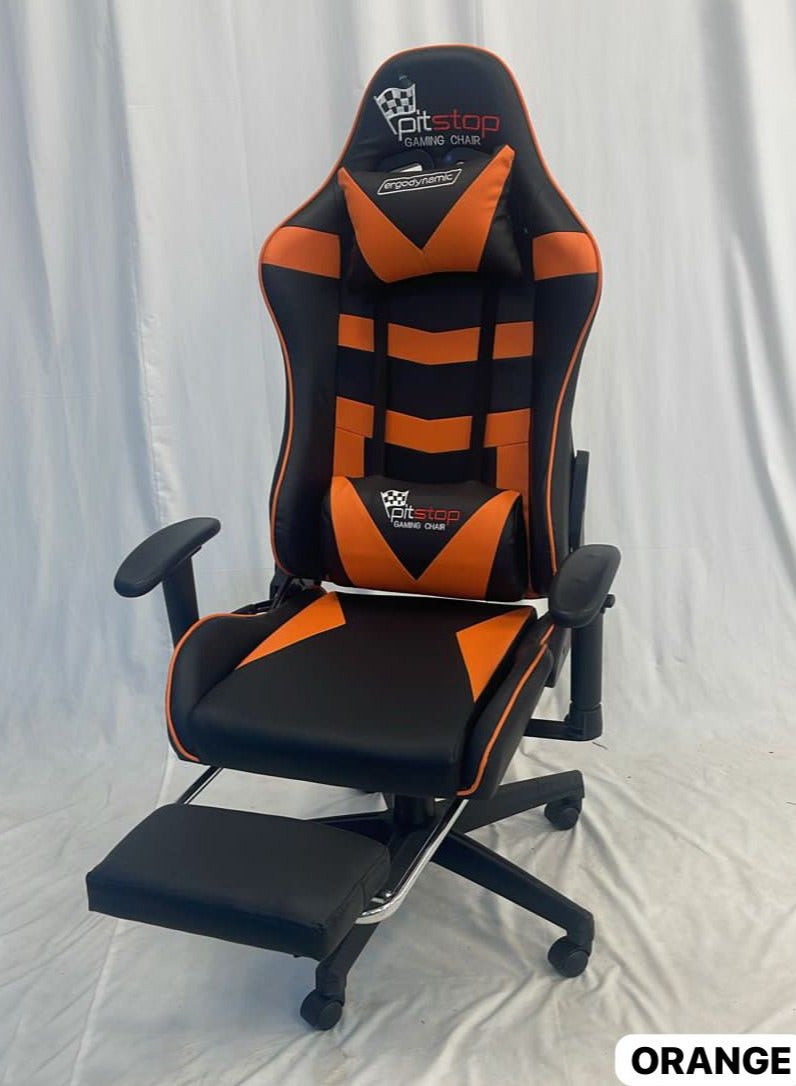 Living Adjustable Gaming Chair With Headrest Pillow 132x62cm. 
