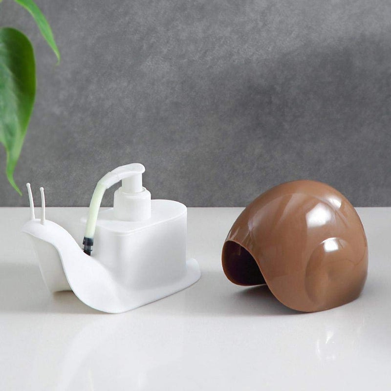 Nityasiddh Snail-Shape Liquid Soap Dispenser-120ml Portable Snail Shape Liquid Soap Dispenser Hand Wash Dispenser Pump Push-Type Shampoo Dispenser for Home Office Hotel Bathroom (Multi) - Image 2