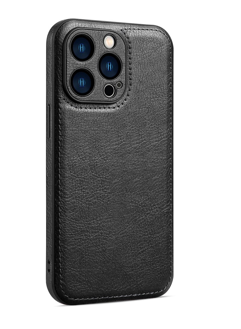 Suteni Back Cover Leather Camera Protective Mobile Phone Case for iPhone - Image 1