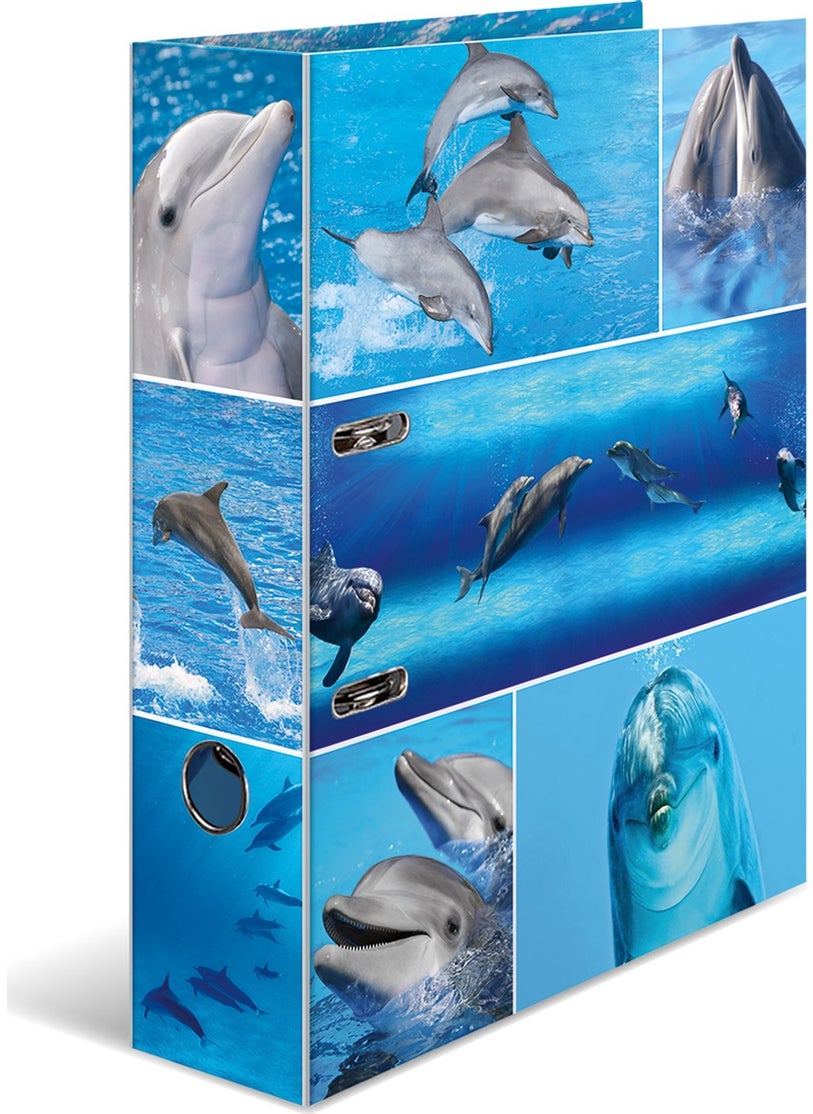 Herma A4 Folder with Dolphin Pattern  - Image 1
