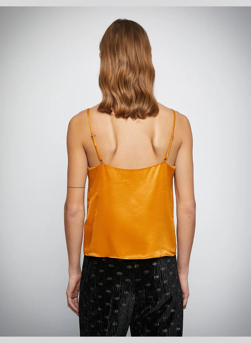 KOTON Strappy Satin Blouse